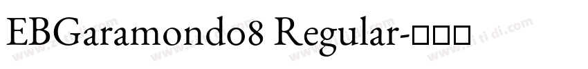 EBGaramond08 Regular字体转换